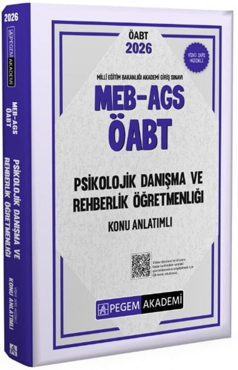 Pegem Akademi 2026 MEB AGS ÖABT Psikolojik Danışma ve Rehberlik Konu Anlatımlı