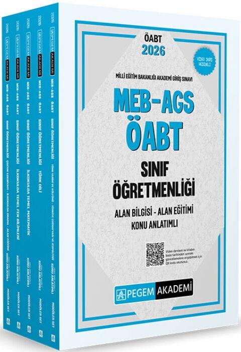Pegem Akademi 2026 MEB AGS ÖABT Sınıf Öğretmenliği Alan Bilgisi - Alan Eğitimi Konu Anlatımlı Set