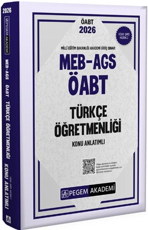 Pegem Akademi 2026 MEB AGS ÖABT Türkçe Öğretmenliği Konu Anlatımlı