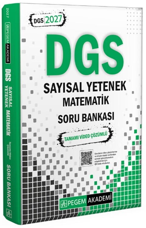 Pegem Akademi 2027 DGS Sayısal Yetenek Matematik Tamamı Video Çözümlü Soru Bankası