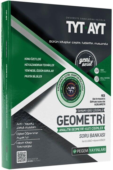 Pegem Yayınları  TYT AYT Geometri Analitik Geometri Katı Cisimler Tamamı Çözümlü Soru Bankası
