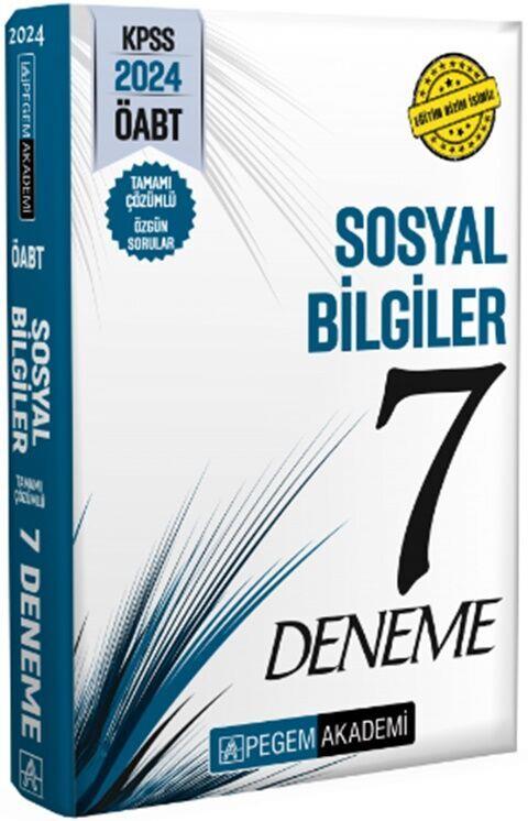 Pegem Yayınları 2024 KPSS ÖABT Sosyal Bilgiler Öğretmenliği Tamamı Çözümlü 7 Deneme