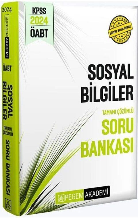 Pegem Yayınları 2024 ÖABT Sosyal Bilgiler Öğretmenliği Soru Bankası