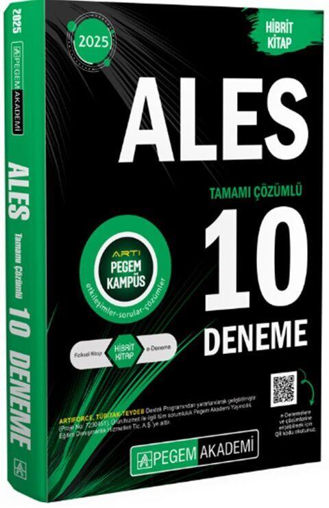 Pegem Yayınları 2025 ALES Tamamı Çözümlü 10 Deneme