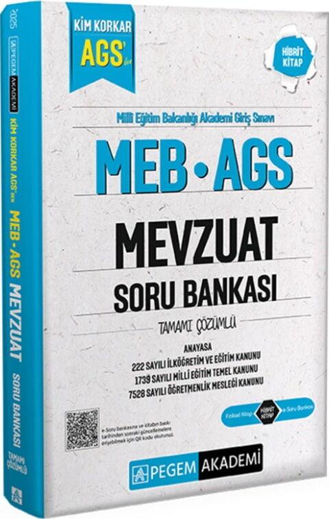 Pegem Yayınları 2025 Kim Korkar MEB AGS Mevzuat Anayasa Soru Bankası