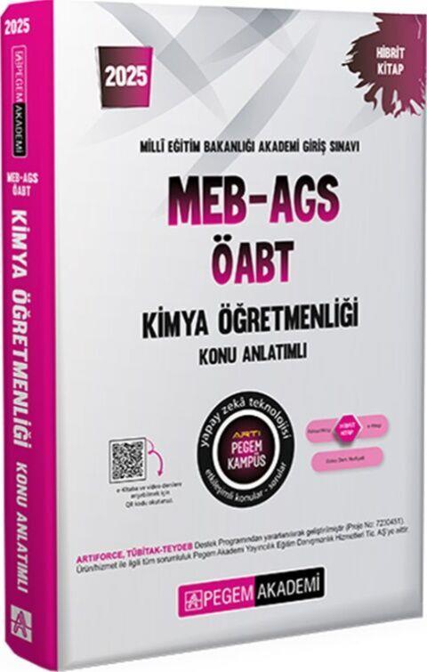 Pegem Yayınları 2025 MEB AGS ÖABT Kimya Öğretmenliği Konu Anlatımlı
