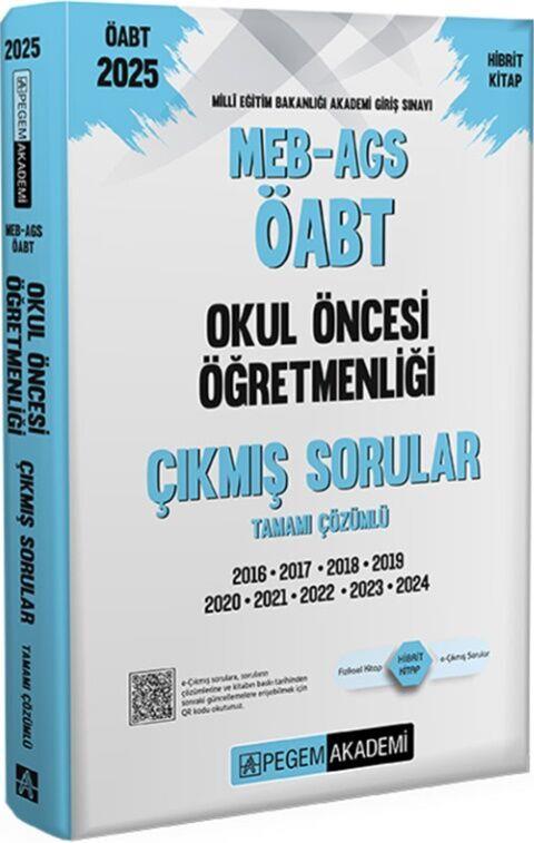 Pegem Yayınları 2025 MEB AGS ÖABT Okul Öncesi Öğretmenliği Çıkmış Sorular