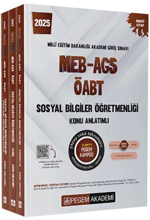 Pegem Yayınları 2025 MEB AGS ÖABT Sosyal Bilgiler Konu Anlatımlı