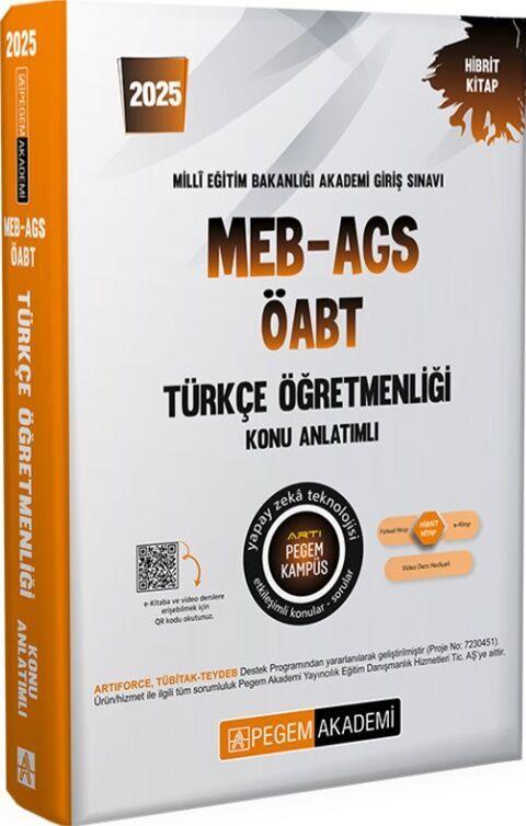 Pegem Yayınları 2025 MEB AGS ÖABT Türkçe Öğretmenliği Konu Anlatımlı