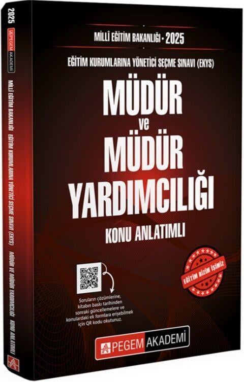 Pegem Yayınları 2025 MEB EKYS Müdür ve Müdür Yardımcılığı Konu Anlatımlı