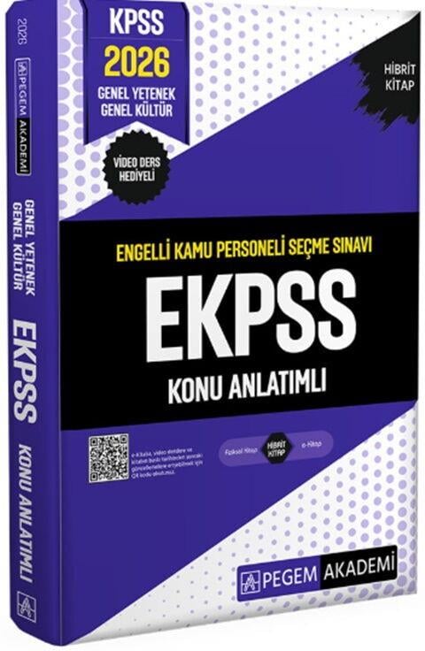 Pegem Yayınları 2026 E KPSS Engelli Kamu Personeli Seçme Sınavı Konu Anlatımlı