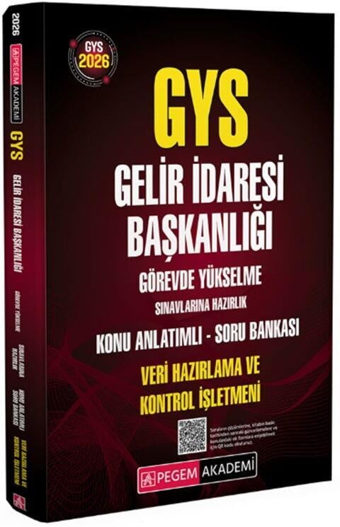 Pegem Yayınları 2026 GYS Gelir İdaresi Başkanlığı Hazırlık Konu Anlatımlı Soru Bankası