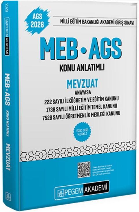 Pegem Yayınları 2026 MEB AGS Mevzuat Konu Anlatımlı