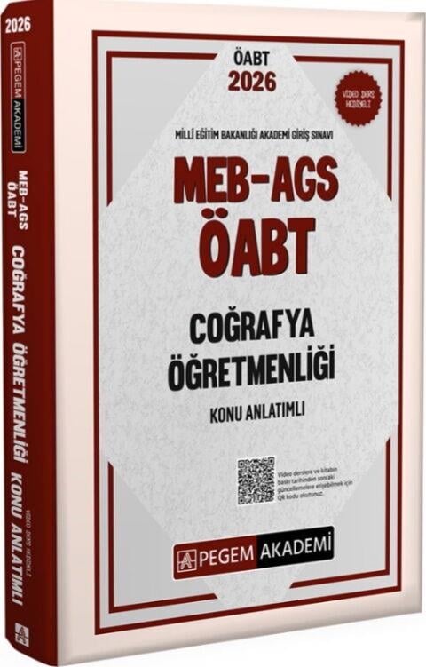 Pegem Yayınları 2026 MEB AGS ÖABT Coğrafya Öğretmenliği Konu Anlatımlı