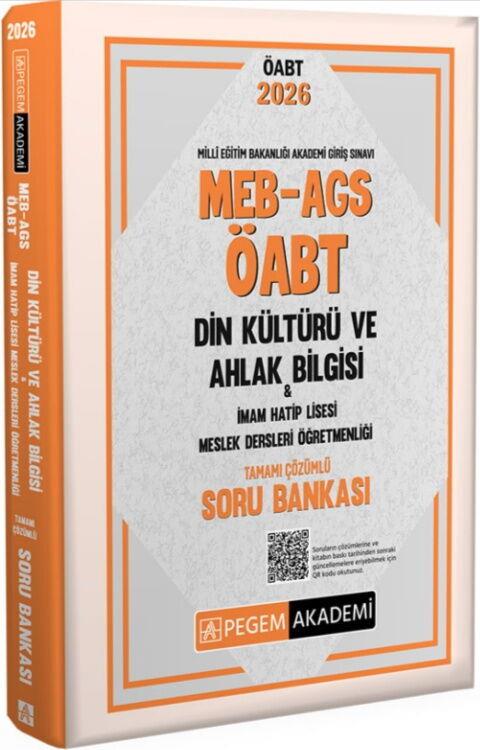 Pegem Yayınları 2026 MEB AGS ÖABT Din Kültürü ve Ahlak Bilgisi İmam Hatip Lisesi Soru Bankası