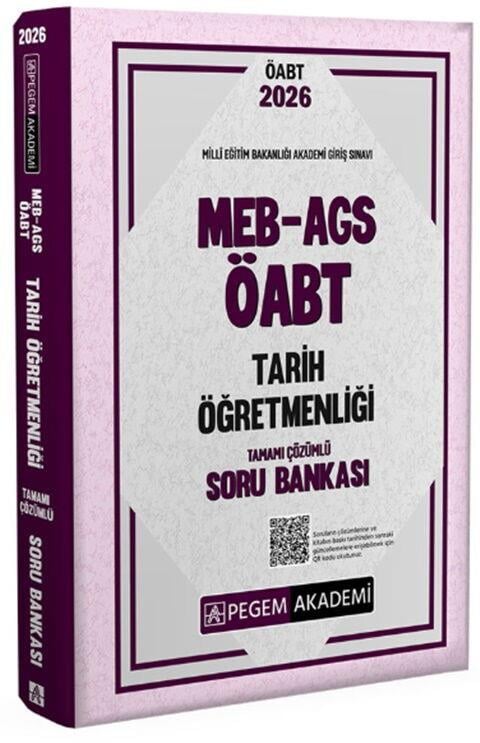 Pegem Yayınları 2026 MEB AGS ÖABT Tarih Öğretmenliği Tamamı Çözümlü Soru Bankası