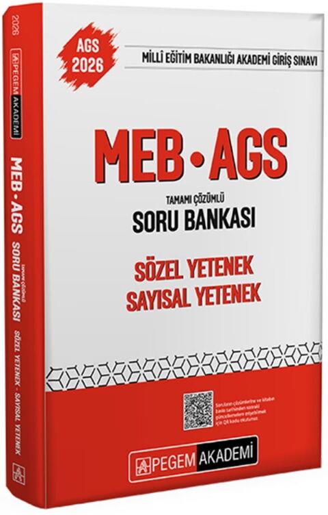Pegem Yayınları 2026 MEB AGS Sözel Yetenek Sayısal Yetenek Tamamı Çözümlü Soru Bankası
