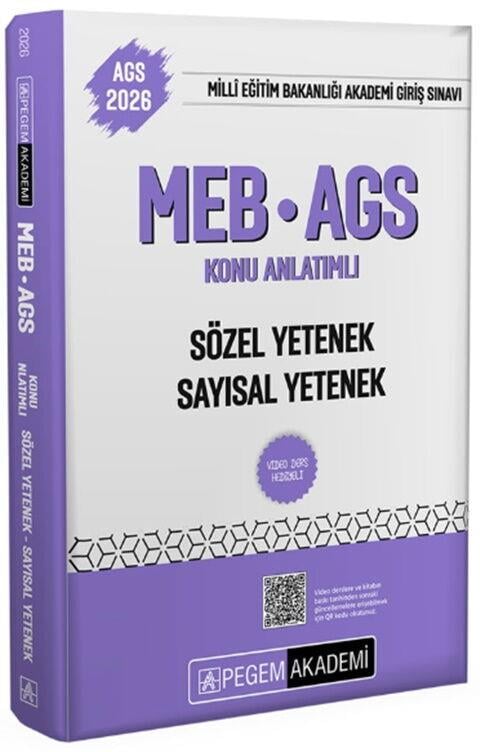 Pegem Yayınları 2026 MEB AGS Sözel Yetenek Sayısal Yetenek Konu Anlatımlı