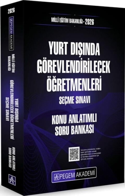 Pegem Yayınları 2026 MEB Yurt Dışında Görevlendirilecek Öğretmenleri Seçme Sınavı Konu Anlatımlı Soru Bankası