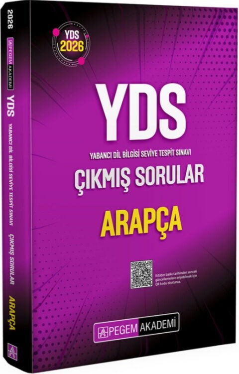 Pegem Yayınları 2026 YDS Arapça Çıkmış Sorular