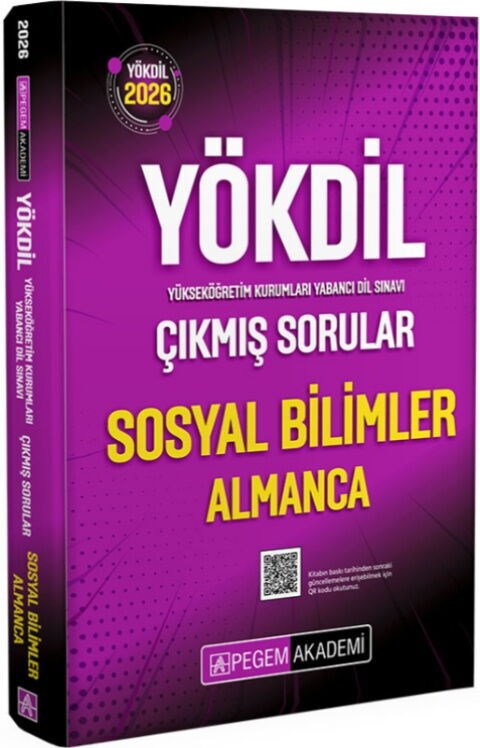 Pegem Yayınları 2026 YÖKDİL Sosyal Bilimler Almanca Çıkmış Sorular