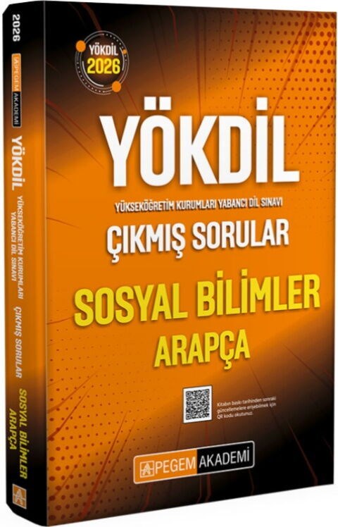 Pegem Yayınları 2026 YÖKDİL Sosyal Bilimler Arapça Çıkmış Sorular