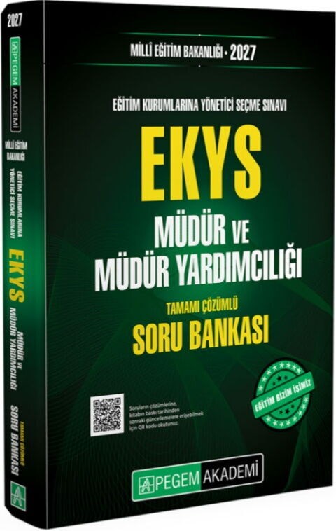 Pegem Yayınları 2027 EKYS MEB Müdür ve Müdür Yardımcılığı Soru Bankası