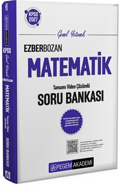 Pegem Yayınları 2027 KPSS Genel Yetenek Ezberbozan Matematik Soru Bankası
