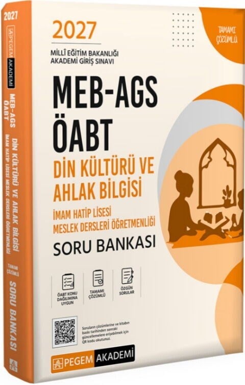Pegem Yayınları 2027 MEB AGS ÖABT Din Kültürü ve Ahlak Bilgisi İmam Hatip Lisesi Soru Bankası