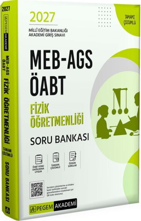 Pegem Yayınları 2027 MEB AGS ÖABT Fizik Öğretmenliği Tamamı Çözümlü Soru Bankası