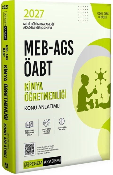 Pegem Yayınları 2027 MEB AGS ÖABT Kimya Öğretmenliği Konu Anlatımlı