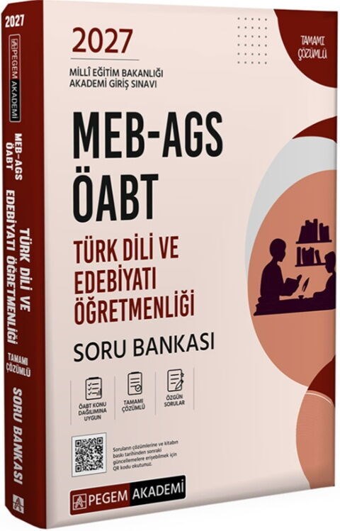 Pegem Yayınları 2027 MEB AGS ÖABT Türk Dili ve Edebiyatı Öğretmenliği Tamamı Çözümlü Soru Bankası