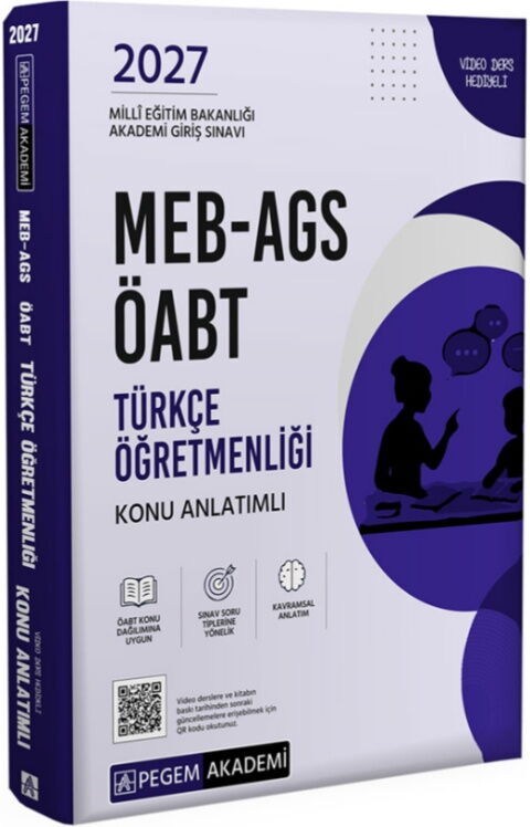 Pegem Yayınları 2027 MEB AGS ÖABT Türkçe Öğretmenliği Konu Anlatımlı