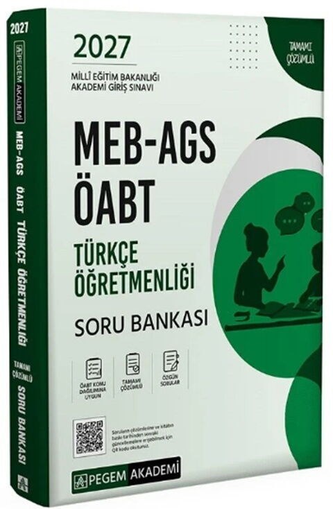 Pegem Yayınları 2027 ÖABT MEB AGS Türkçe Öğretmenliği Soru Bankası