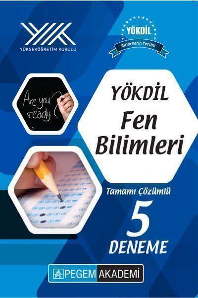 Pegem Yayınları YÖKDİL Fen Bilimleri Tamamı Çözümlü 5 Deneme