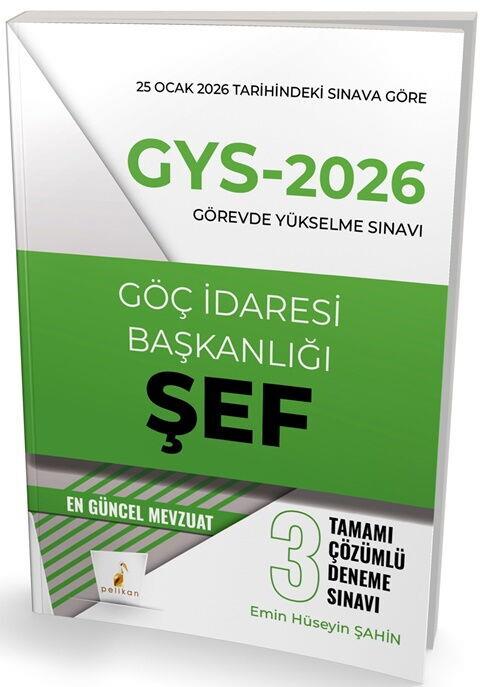 Pelikan 2026 GYS Göç İdaresi Başkanlığı Şef Tamamı Çözümlü 3 Deneme Sınavı
