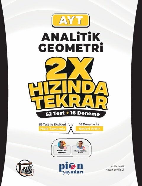 Pion Yayınları AYT Analitik Geometri 2X Hızında Tekrar Deneme