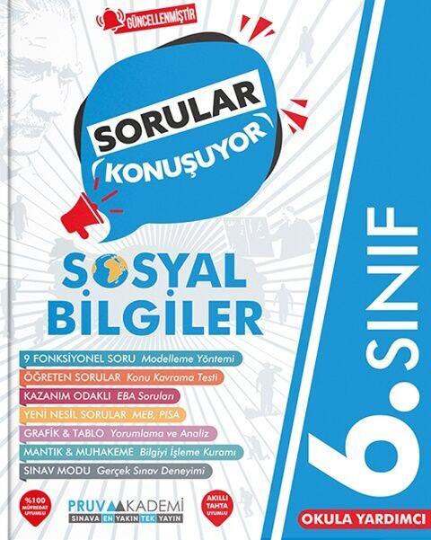 Pruva Akademi 6. Sınıf Sosyal Bilgiler Sorular Konuşuyor Soru Bankası