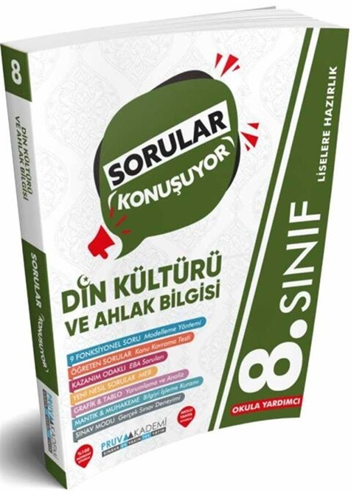 Pruva Akademi 8. Sınıf Din Kültürü ve Ahlak Bilgisi Sorular Konuşuyor Soru Bankası