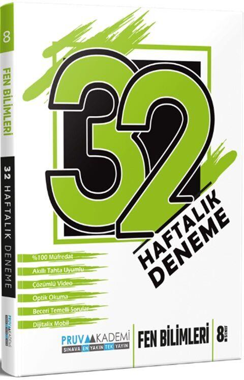 Pruva Akademi 8. Sınıf Fen Bilimleri 32 Haftalık Deneme