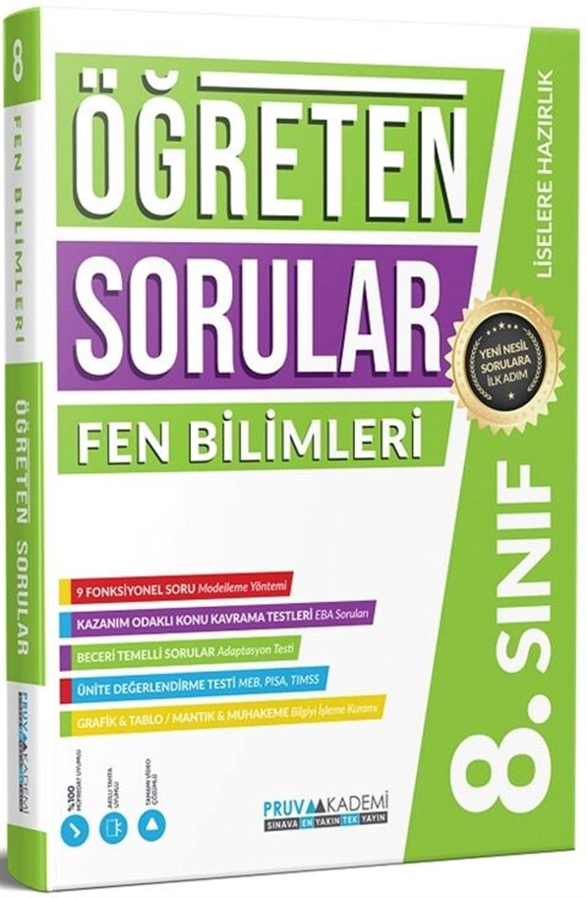 Pruva Akademi 8. Sınıf Fen Bilimleri Öğreten Soru Bankası