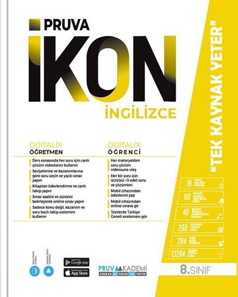 Pruva Akademi 8. Sınıf İngilizce İkon Konu Anlatımlı