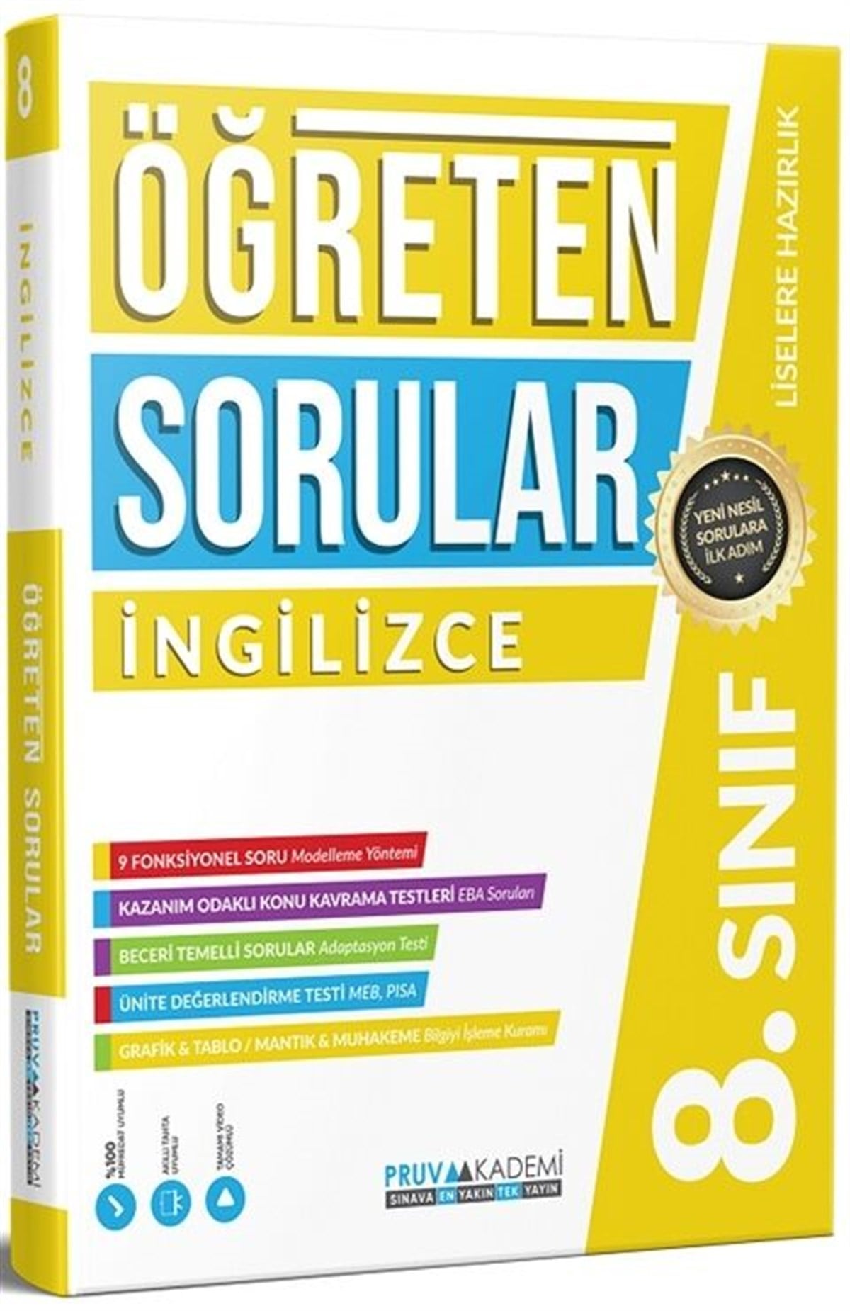 Pruva Akademi 8. Sınıf İngilizce Öğreten Soru Bankası
