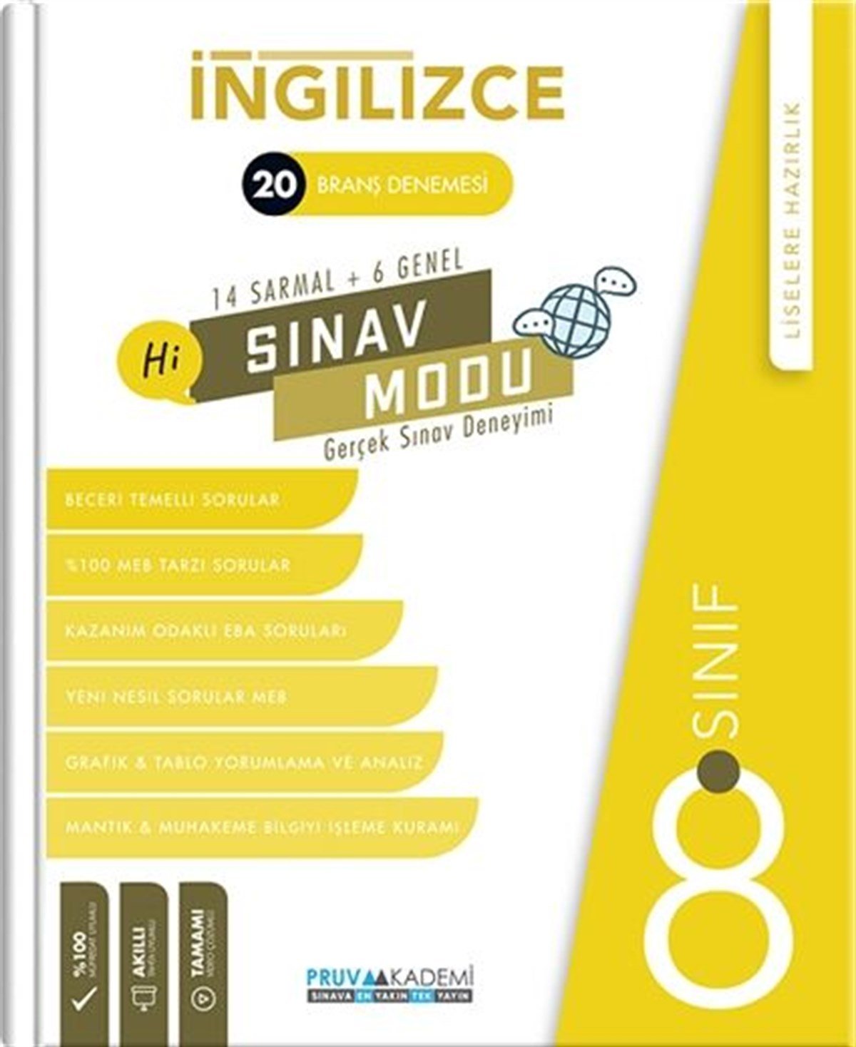 Pruva Akademi 8. Sınıf İngilizce Sınav Modu 20 Deneme