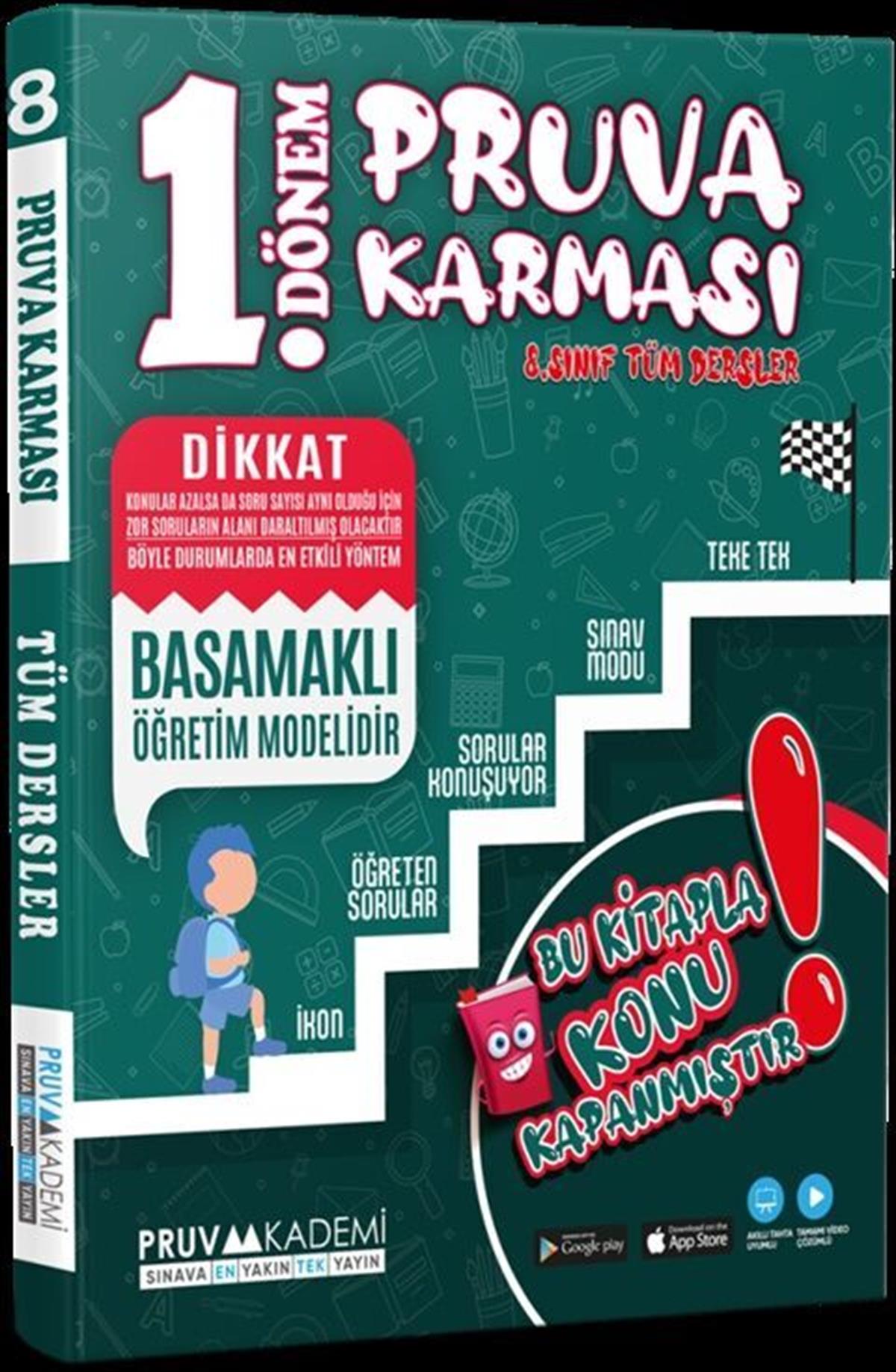 Pruva Akademi 8. Sınıf LGS Tüm Dersler 1. Dönem Pruva Karması