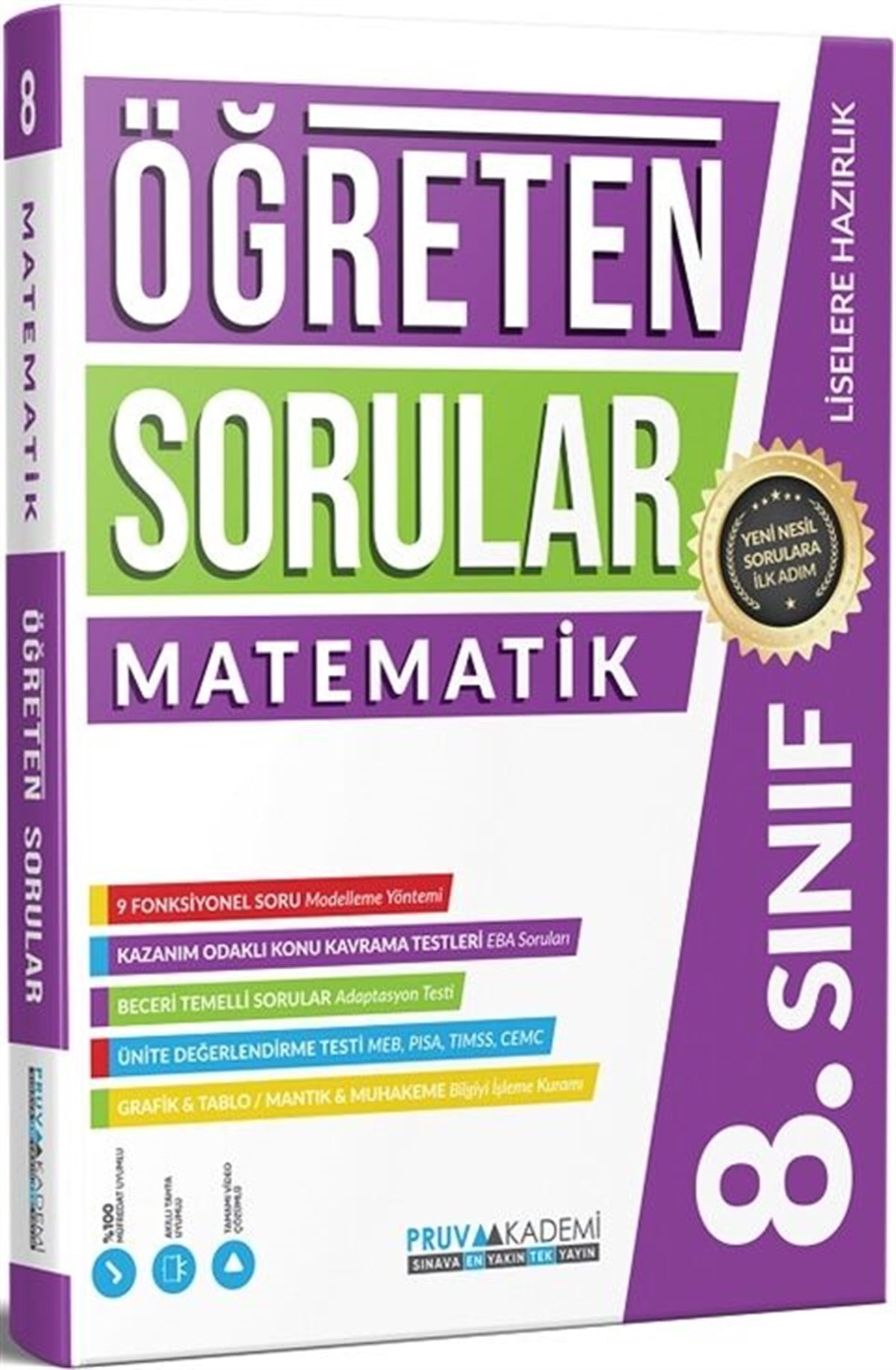 Pruva Akademi 8. Sınıf Matematik Öğreten Soru Bankası