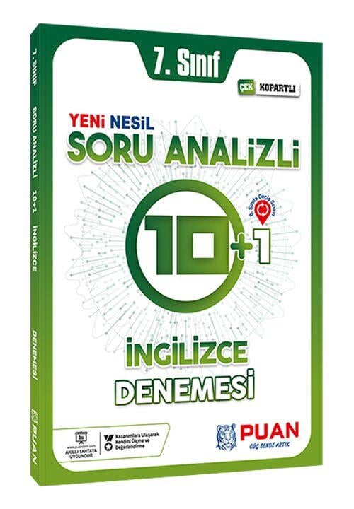 Puan Yayınları 7. Sınıf İngilizce Soru Analizli 10+1 Deneme