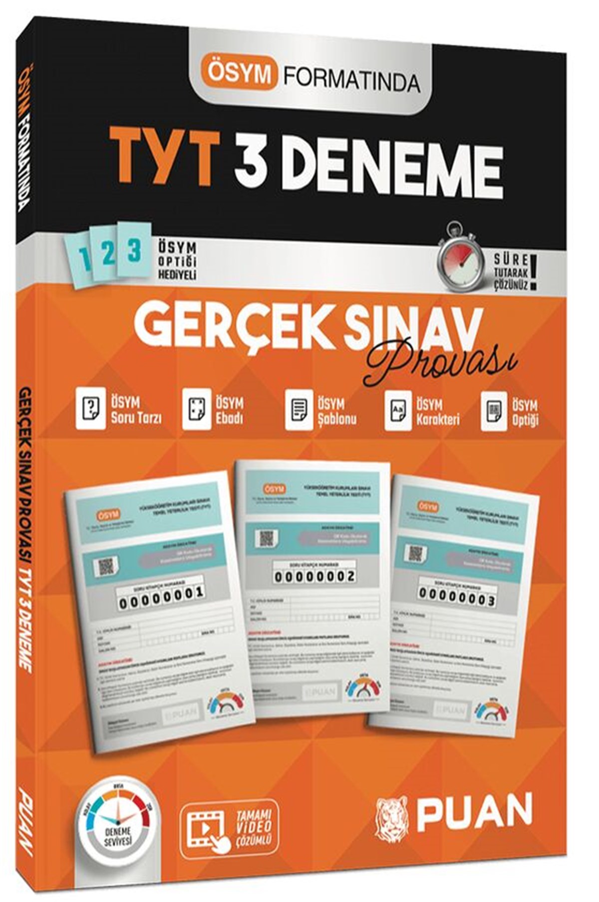 Puan Yayınları TYT 3 Deneme Gerçek Sınav Provası