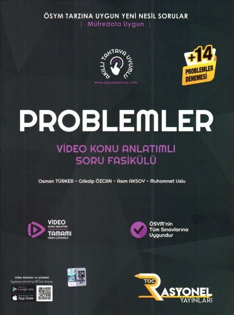Rasyonel Yayınları Problemler Video Konu Anlatımlı Soru Fasikülü