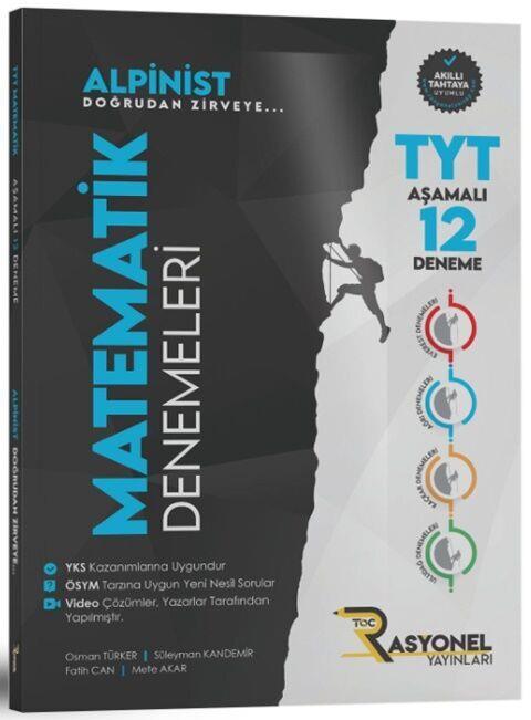 Rasyonel Yayınları TYT Matematik Alpinist Aşamalı 12 Deneme